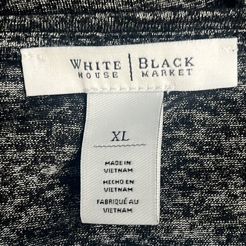 3/$15 White House Black Market - Women's Black Long Sleeve Tee Size XL - Picture 5 of 10